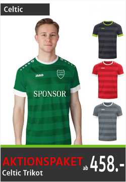 Jako Celtic Melange Trikots